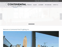 Tablet Screenshot of continentalpole.com